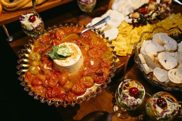 Les financiers au fromage bleu et poires