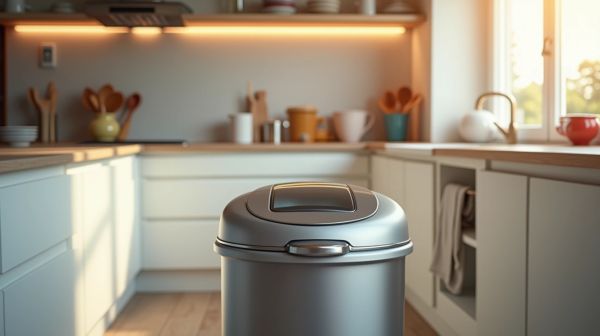 Poubelle automatique 50 litres : capacité, hygiène et usage